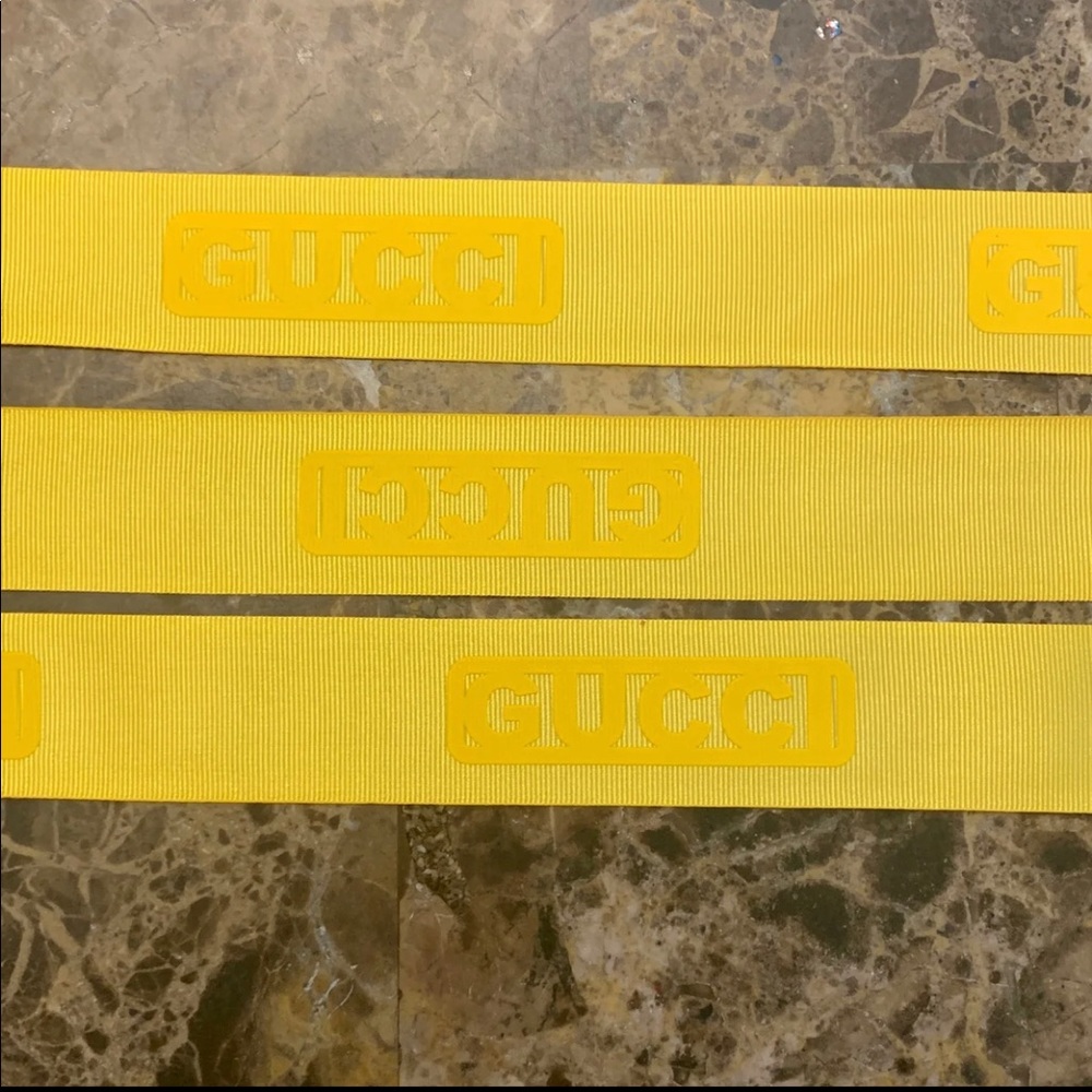 Gucci Ribbon Yellow 3 Yards